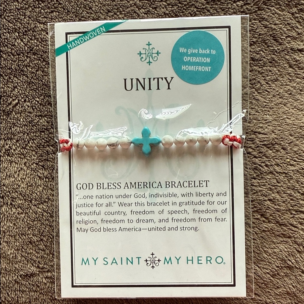 My Saint My Hero Unity Bracelet. Brand new